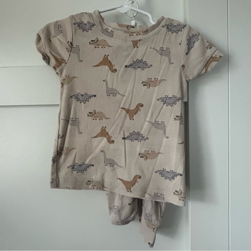 Old Navy Beige Dinosaur Print Kids Tee